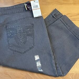 Gloria Vanderbilt Charcoal Stretch Jeans